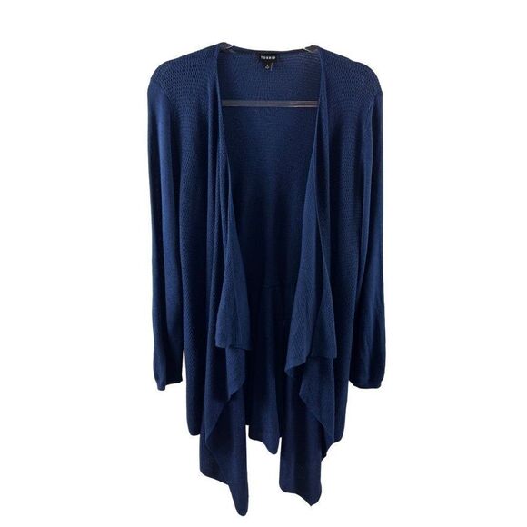 Torrid Waffle Knit Open Cascading Lightweight Cardigan Sweater Size 3X *FLAWS* - Picture 1 of 10